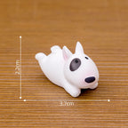Mini Bull Terrier Dog Figurine – Micro Landscape for Home Desktop Decor