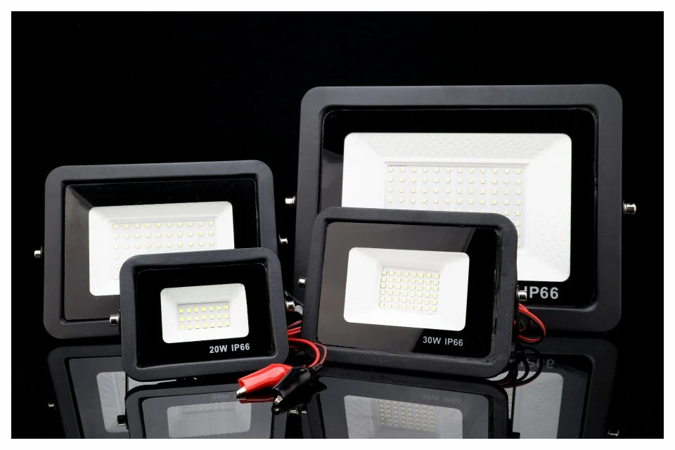 12V LED Flood Light – IP66 Waterproof Outdoor Spotlight for Camping and Marine