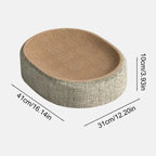 Oval Sisal Cat Scratching Bed – Wear-Resistant Pet Sleeping Mat for Cats