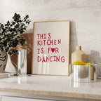 Minimalist Heart Quote Canvas Print – Aesthetic Kitchen Wall Art Decor