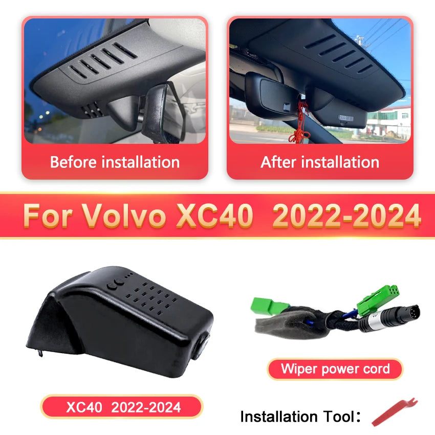 4K Ultra HD Dash Cam – Vehicle DVR Video Recorder for Volvo and Polestar
