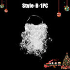 White Santa Claus Beard – Simulated Costume Prop for Christmas Cosplay
