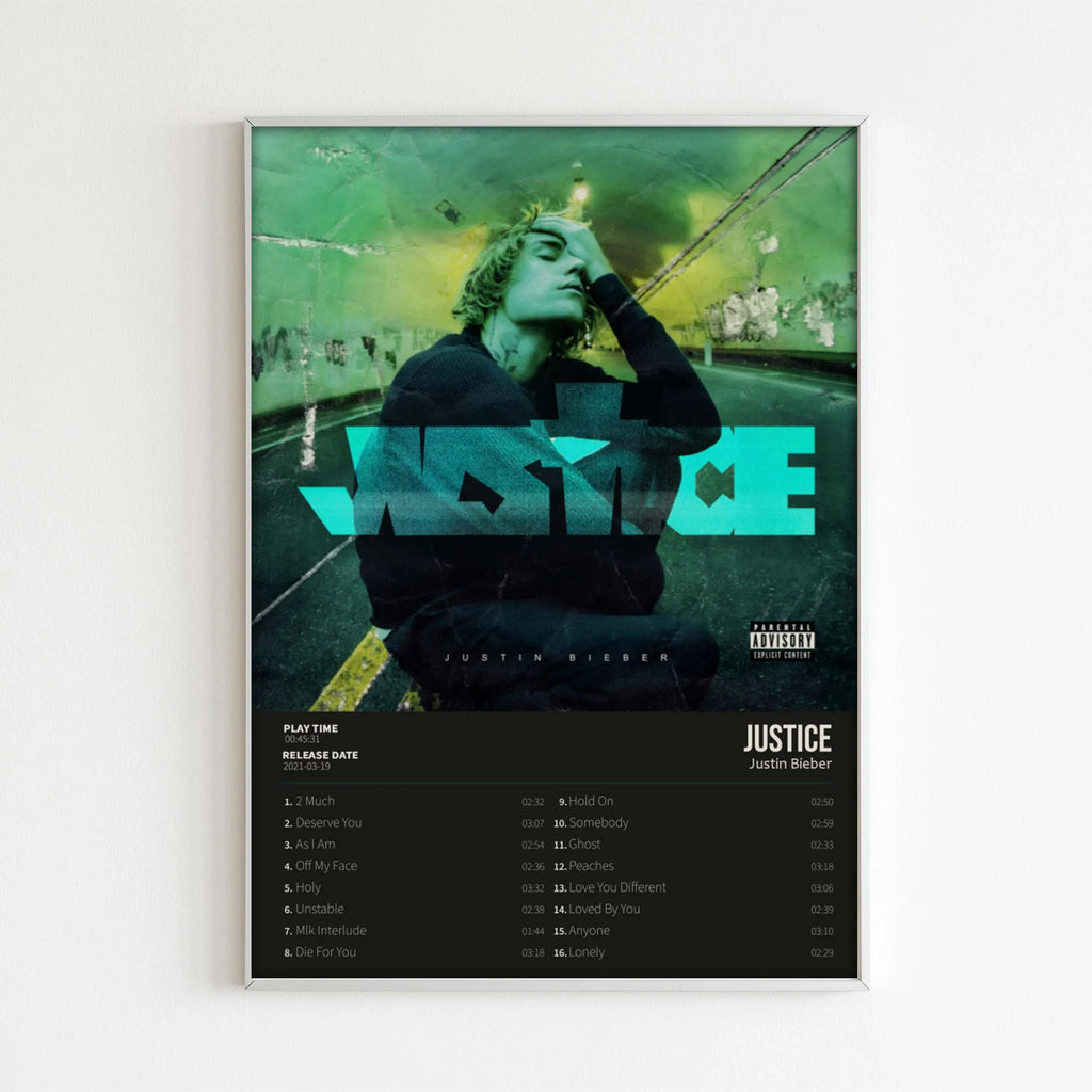 Justin Bieber Canvas Wall Art – Retro Hip Hop Music Poster for Home Decor
