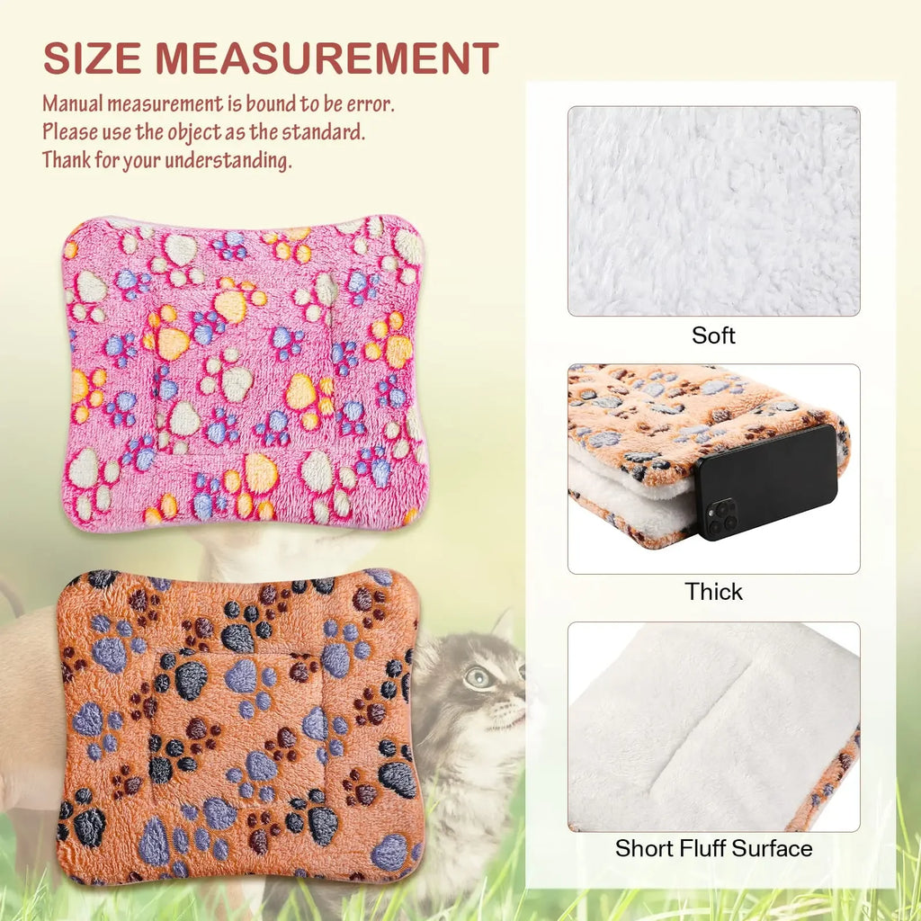 Flannel Pet Bed – Thickened Sleeping Mat for Small and Large Dogs and Cats
