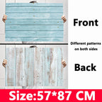 Marble Wood Grain Photography Backdrop – 57x87cm Waterproof Studio Props