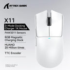 Wireless Gaming Mouse – PAW3311 RGB Optical Sensor for PC Esports