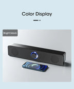 Wired Wireless PC Soundbar – Bluetooth Speaker for TV Gaming Home Theater