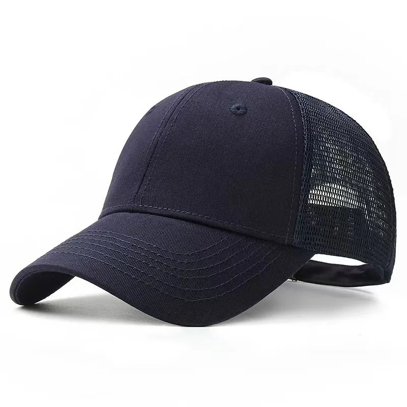 Oversized Cotton Baseball Cap – Adjustable Large Fit for Men and Women