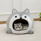 Plush Cat Bed Cave – Soft Pet Lounger for Small Dogs and Kittens