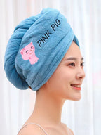 Microfiber Hair Turban – Absorbent Towel Wrap for Quick Drying
