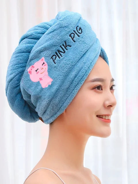 Microfiber Hair Turban – Absorbent Towel Wrap for Quick Drying