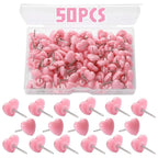 Heart Push Pins – Decorative Red Thumbtacks for Cork Boards and Office Decor