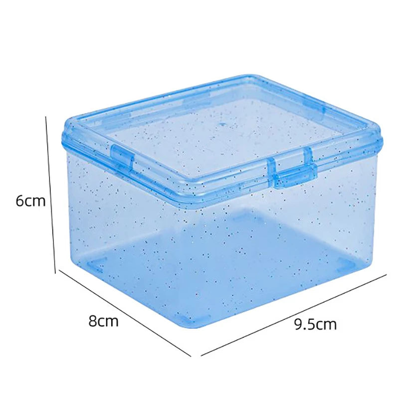 Transparent Plastic Storage Box – Desktop Organizer for Photocards and Stationery