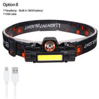 USB Rechargeable LED Headlamp – Waterproof 2500lm Light for Outdoor Camping