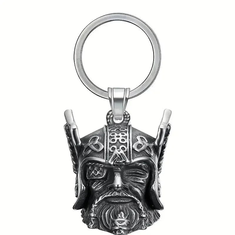 Vintage Jesus Cross Bell Pendant – Religious Biker Necklace for Men