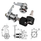 Cam Lock Drawer Cabinet Hardware – Assorted Sizes for Furniture Security