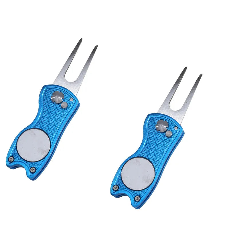 Foldable Golf Divot Tool – Groove Cleaner for Putting Green Training