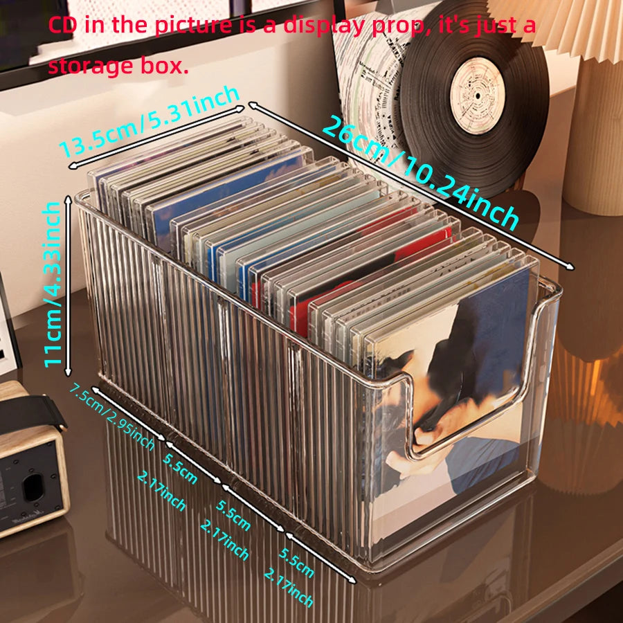 Desktop Vinyl Record Storage Rack – Metal Display Stand for Album Collection
