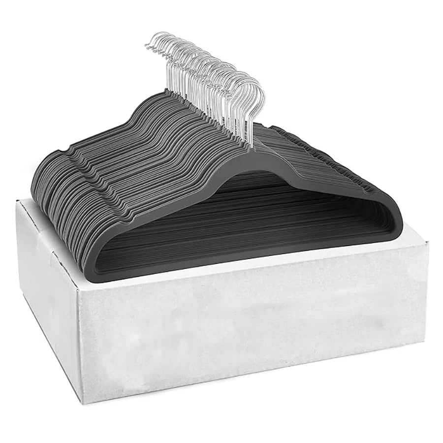 Velvet Non-Slip Hangers – Heavy Duty Space Saving Garment Hangers for Closets