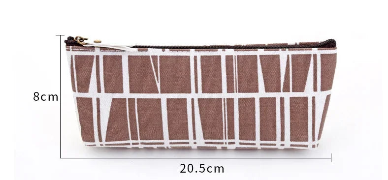 Small Canvas Makeup Bag – Portable Cosmetic Organizer for Travel Toiletry