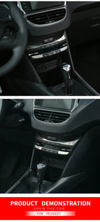 AC Control Panel Sequins – Interior Trim Stickers for Peugeot 208 2008