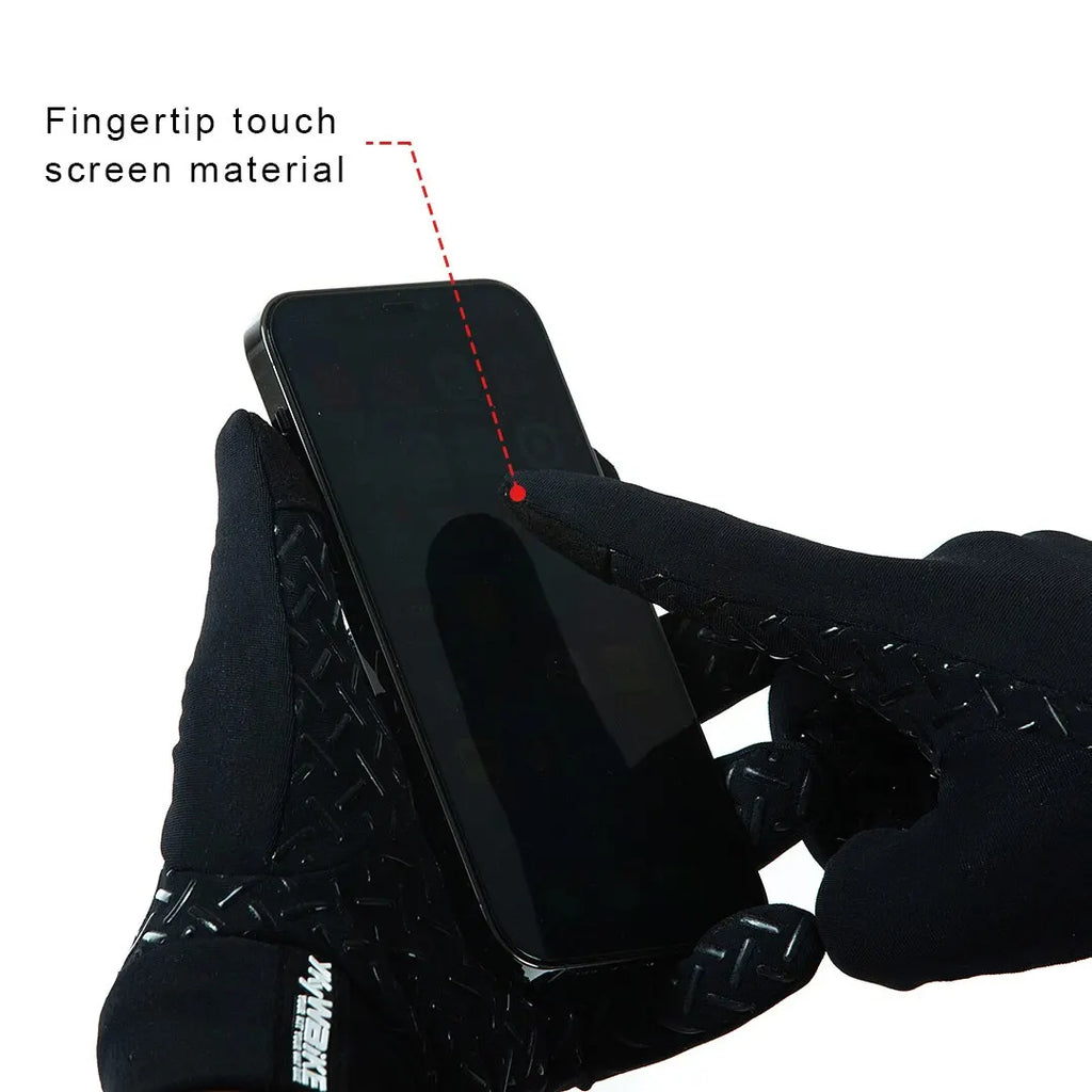 Winter Cycling Gloves – Padded Touch Screen Mittens for Outdoor Sports