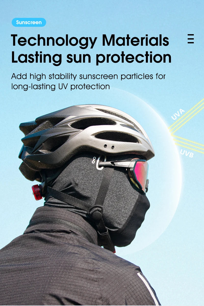 Summer Cooling Balaclava – UV Protection Face Mask for Cycling and Sports