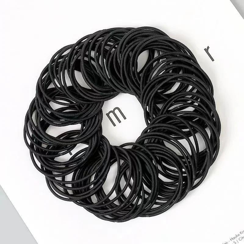 Nylon Elastic Hair Bands – 3.5CM Soft Ponytail Scrunchies for Daily Styling