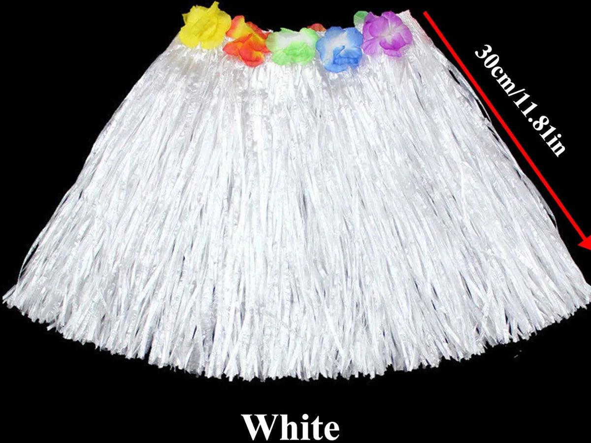 Hawaiian Hula Grass Skirt – Tropical Costume for Beach Parties and Luaus