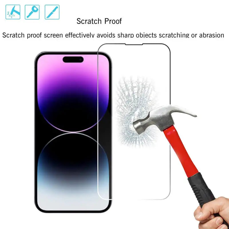 Tempered Glass Screen Protector – Full Coverage for iPhone Series