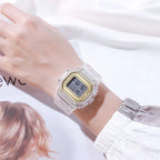 Transparent Digital Sport Wristwatch – Unisex Timepiece for Kids and Adults