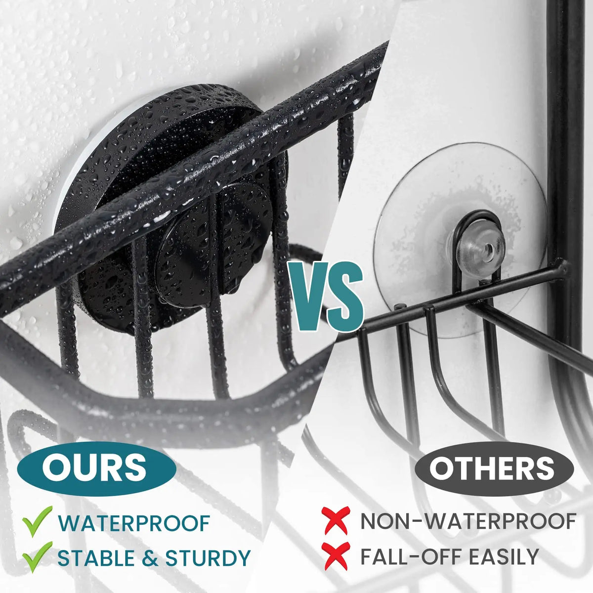 Rustproof Aluminum Sponge Holder – Suction Cup Caddy for Kitchen Sink