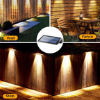 Solar LED Wall Lights – Waterproof Outdoor Lamps for Fence Deck Pathway