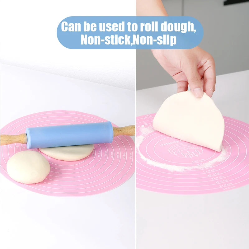 Silicone Cake Turntable Mat – Non-stick Heat Resistant Tool for Baking
