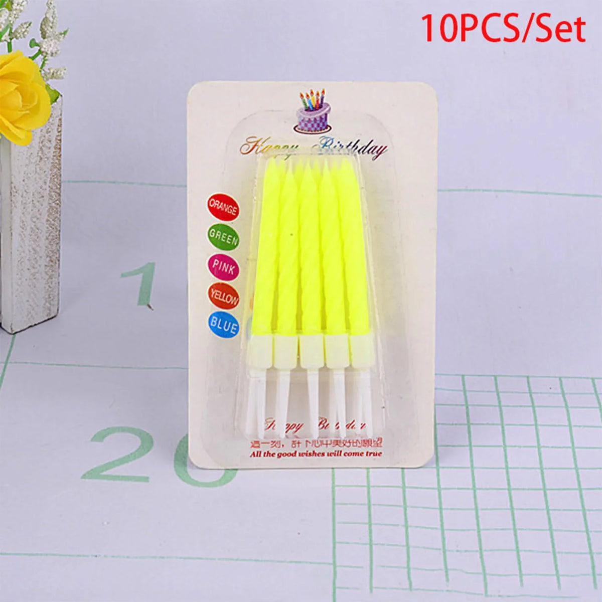 Colorful Digital Number Candles – Decorative Party Cake Toppers for Birthdays