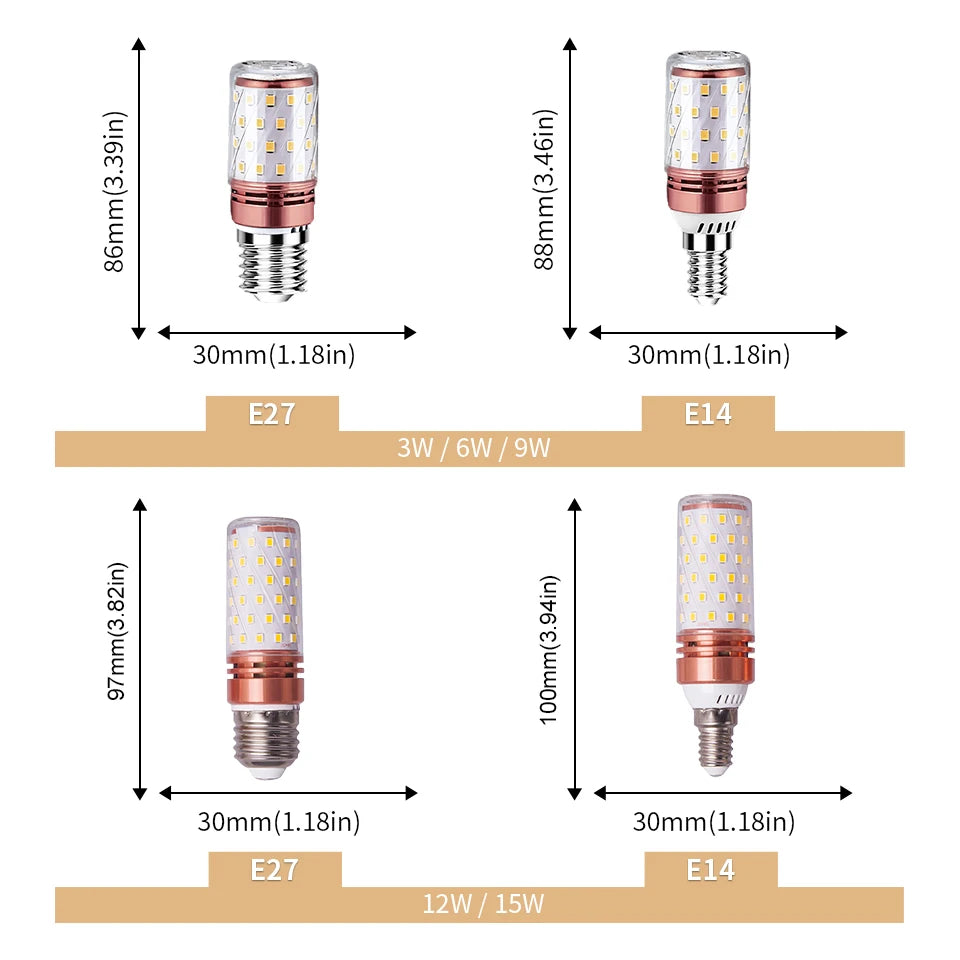 LED Corn Light Bulbs – Energy Efficient E27 E14 Lamps for Home Lighting