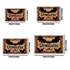 Bat Pattern Floor Mat – Non-Slip Gothic Carpet for Halloween Home Decor