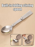 Stainless Steel Coffee Mug – Portable Anti-Scald Cup for Travel and Office