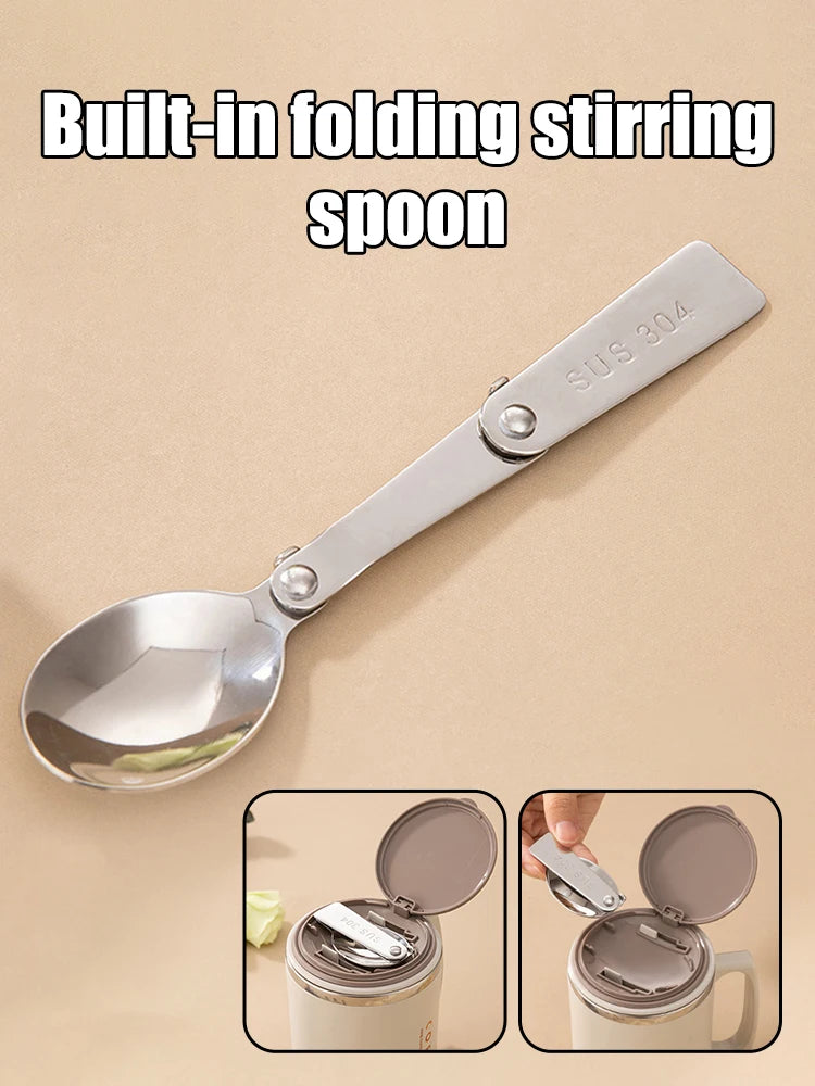 Stainless Steel Coffee Mug – Portable Anti-Scald Cup for Travel and Office