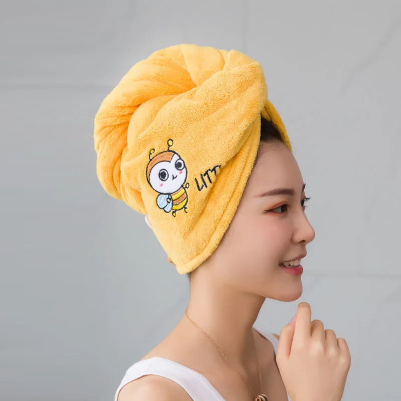 Microfiber Hair Turban – Absorbent Towel Wrap for Quick Drying