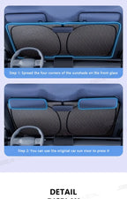 5-Layer Windshield Sun Shade – Foldable UV Protection for Sedan SUV MPV