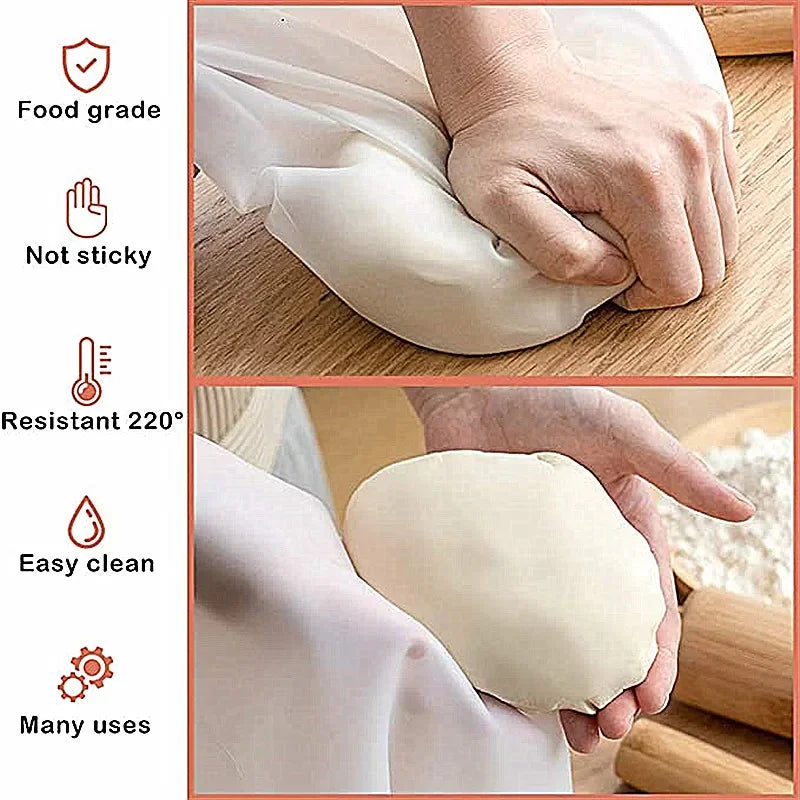 Silicone Dough Kneading Bag – Non-Stick Flour Mixer for Bread and Pizza
