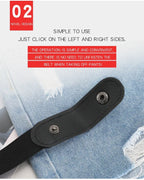 Stretch Elastic No Buckle Belt – Invisible Waistband for Men and Women