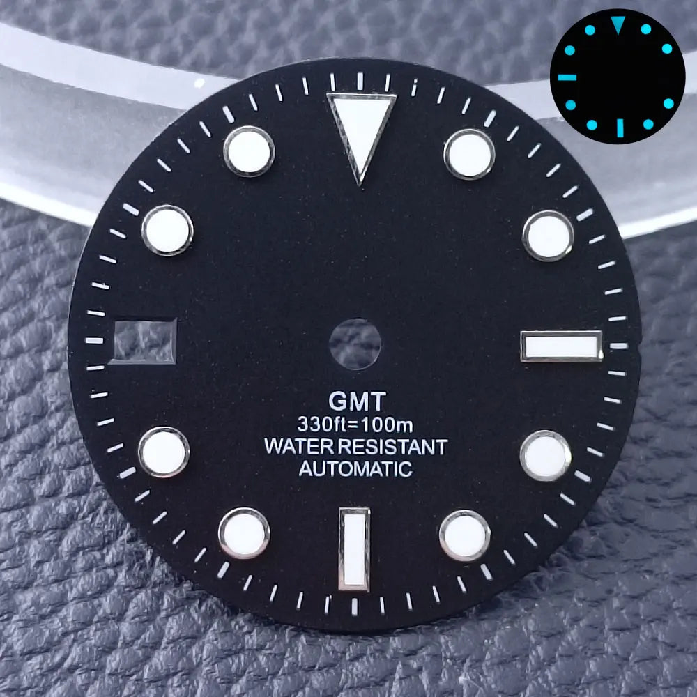 Custom GMT Watch Dial – 28.5mm Single Calendar for NH34 NH35 Movements