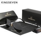 KINGSEVEN Alloy Pilot Sunglasses – Polarized UV400 Eyewear for Women Retro Style