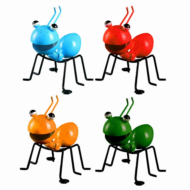 Metal Ant Wall Sculptures – Decorative Insect Art for Garden and Home Decor