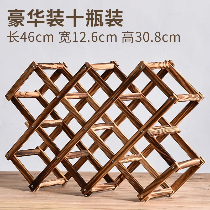 Wooden Stackable Wine Racks – Modular Storage Shelves for Home Bar Decor