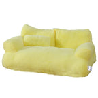 Plush Cat Bed Sofa – Warm Winter Nest for Small Dogs and Cats