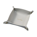 Folding Leather Storage Tray – Nordic Desktop Organizer for Jewelry and Keys
