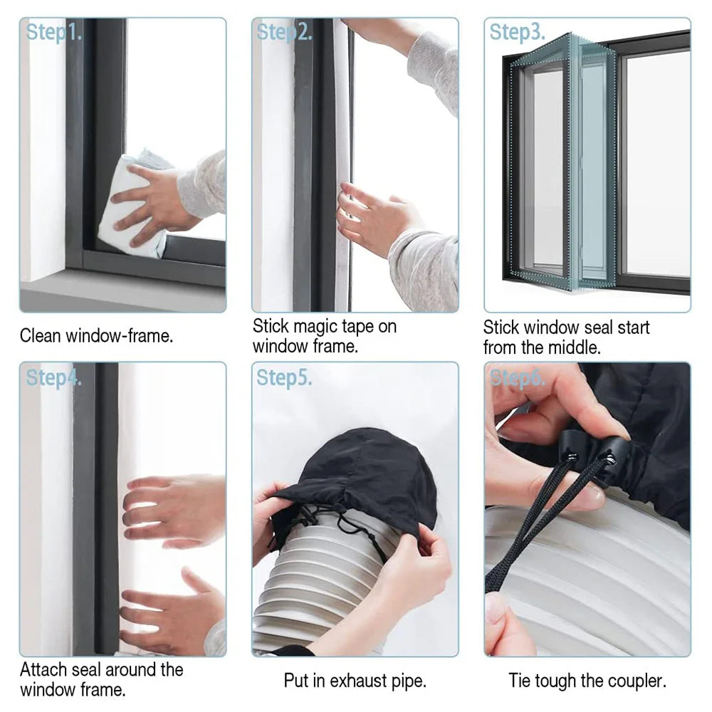 Waterproof Window Seal – Universal Cloth for Portable Air Conditioner